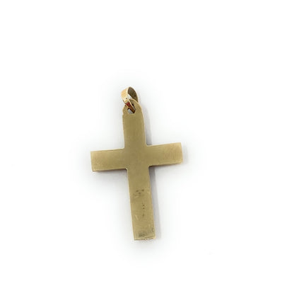 14k Y/G Cross 1.5g