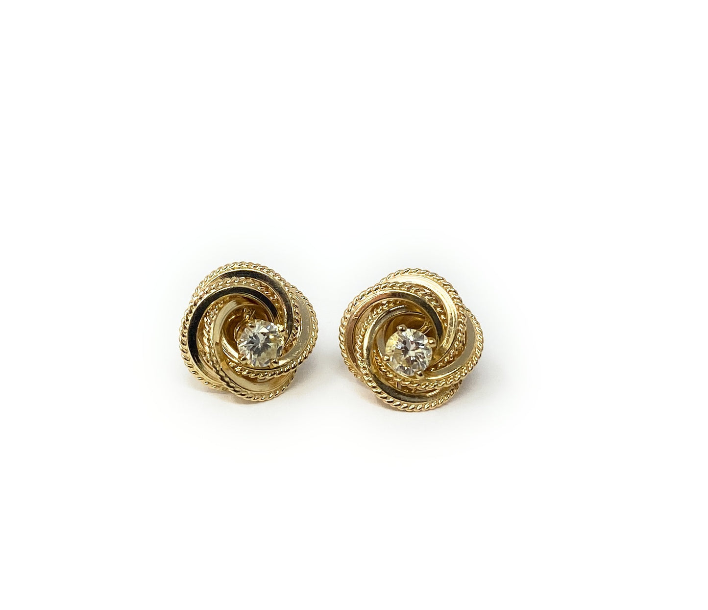 14k Diamond Earring Studs 2.8g
