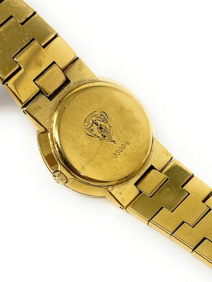 Gucci 3300L Ladies Watch 26mm  Gold Plated Max Wrist 7in- Working