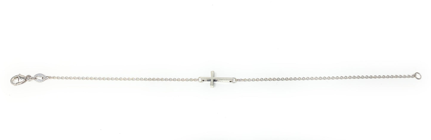 James Avery Sterling Silver Petite Latin Cross Link Bracelet