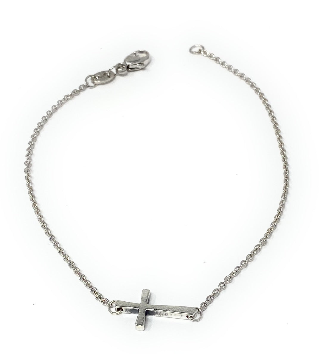 James Avery Sterling Silver Petite Latin Cross Link Bracelet