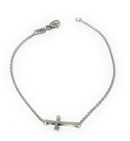 James Avery Sterling Silver Petite Latin Cross Link Bracelet