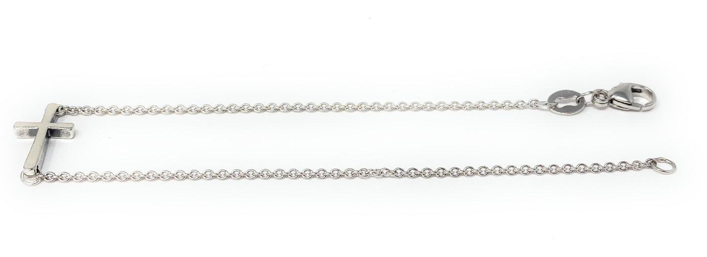 James Avery Sterling Silver Petite Latin Cross Link Bracelet