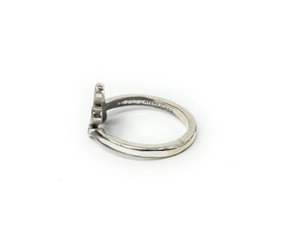 James Avery 925 Sterling Silver "script" Initial Ring letter "K" Size 6.5