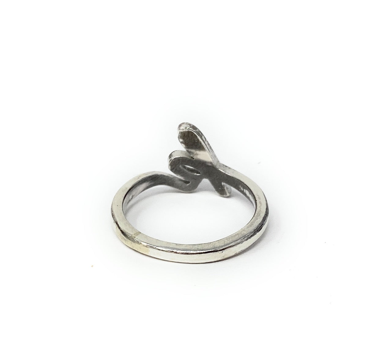 James Avery 925 Sterling Silver "script" Initial Ring letter "K" Size 6.5