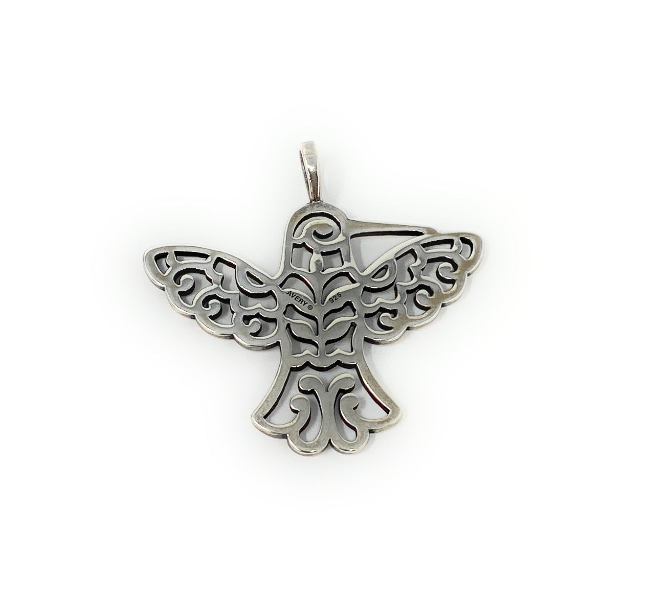 James Avery 925 Openwork Humming Bird Pendant Retired