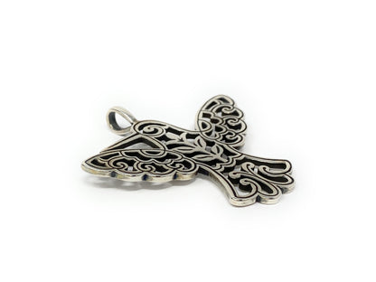James Avery 925 Openwork Humming Bird Pendant Retired