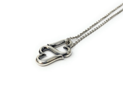 James Avery 925 Retired Heart to Heart Pendant Necklace