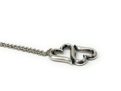 James Avery 925 Retired Heart to Heart Pendant Necklace