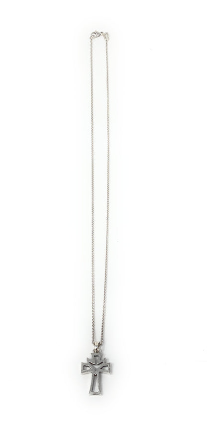 James Avery 925 Retired Holy Spirit Descending Dove Cross Necklace