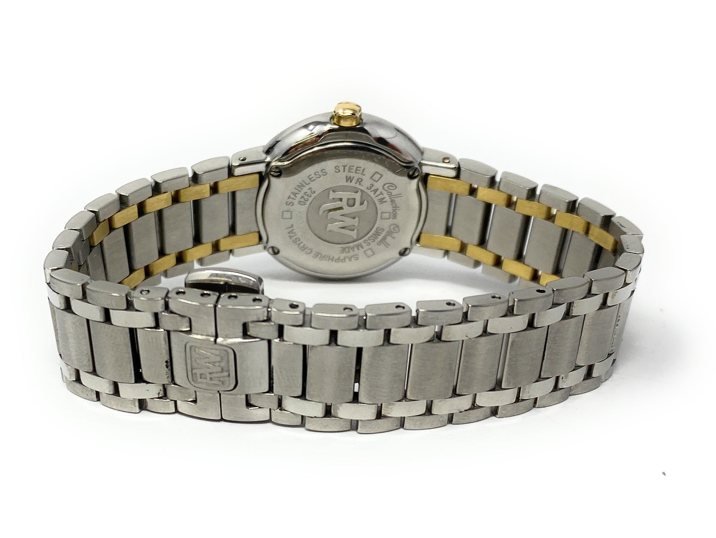 Raymond Weil Two Toned 18K & S. Steel Mother Of Pearl Dial Diamond Ladies Watch