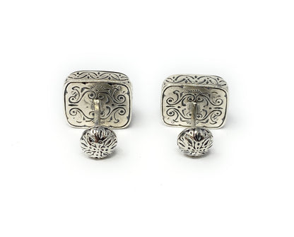 Konstantino Men's Silver Cufflinks with Black Onyx  14.7g