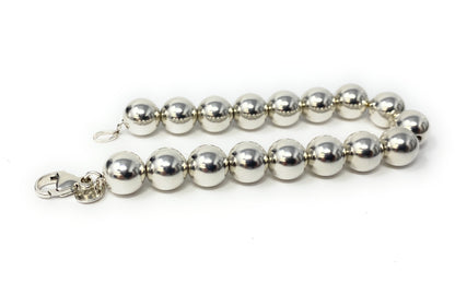 Tiffany & Co 925 Sterling Silver HardWear 10mm Bead Ball Bracelet 18.2g Wrist 6"