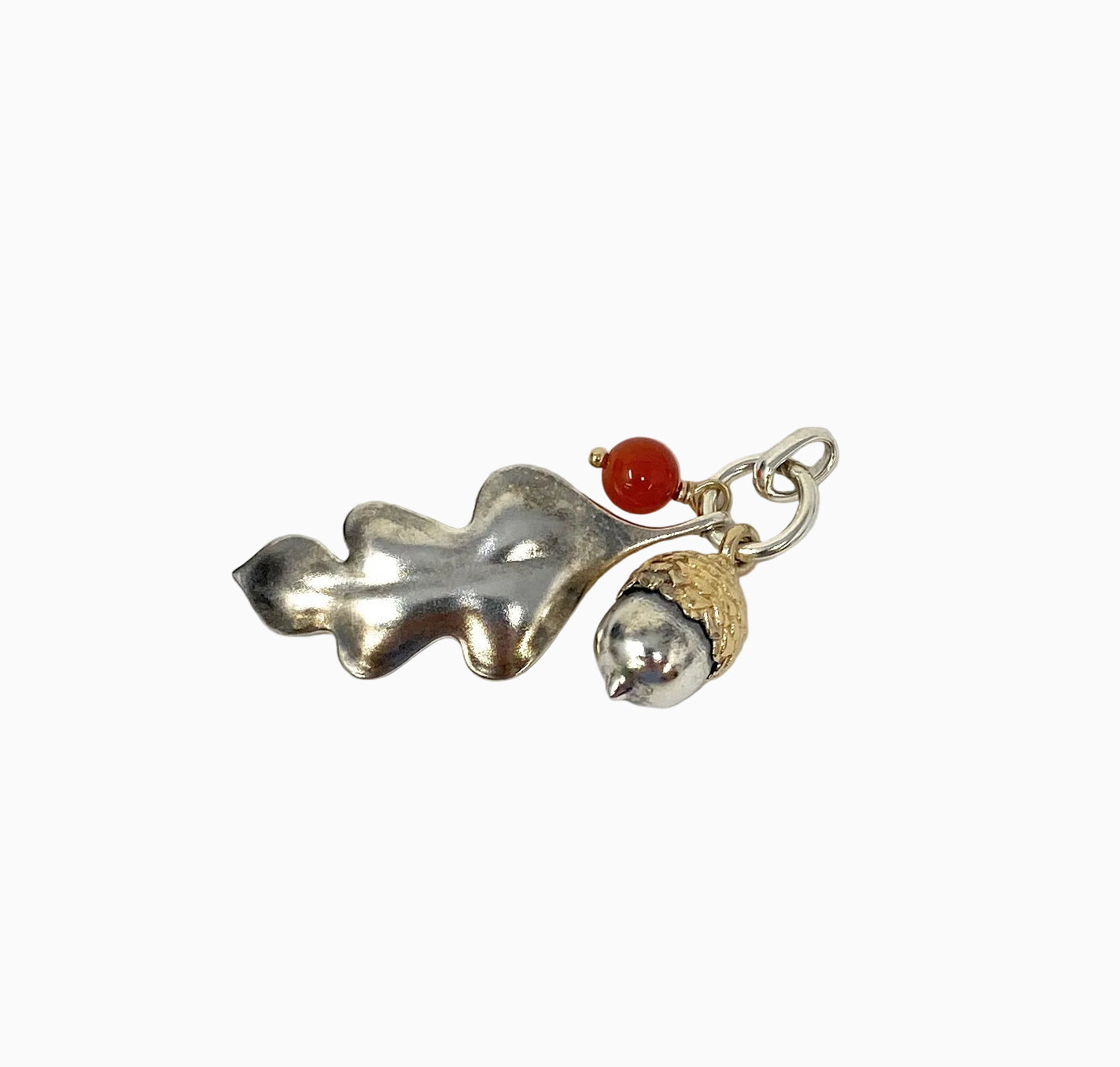 James Avery Retired Fall Accord Oak Leaf Pendant Sterling Silver Charm Pendant