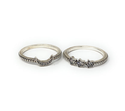 Pandora S925 ALE Rings Lot of 4 Sizes 6.5-7