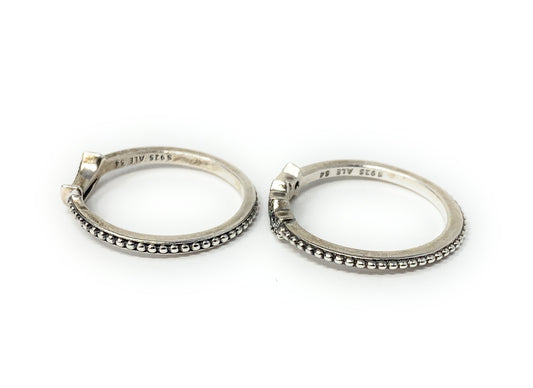 Pandora S925 ALE Rings Lot of 4 Sizes 6.5-7