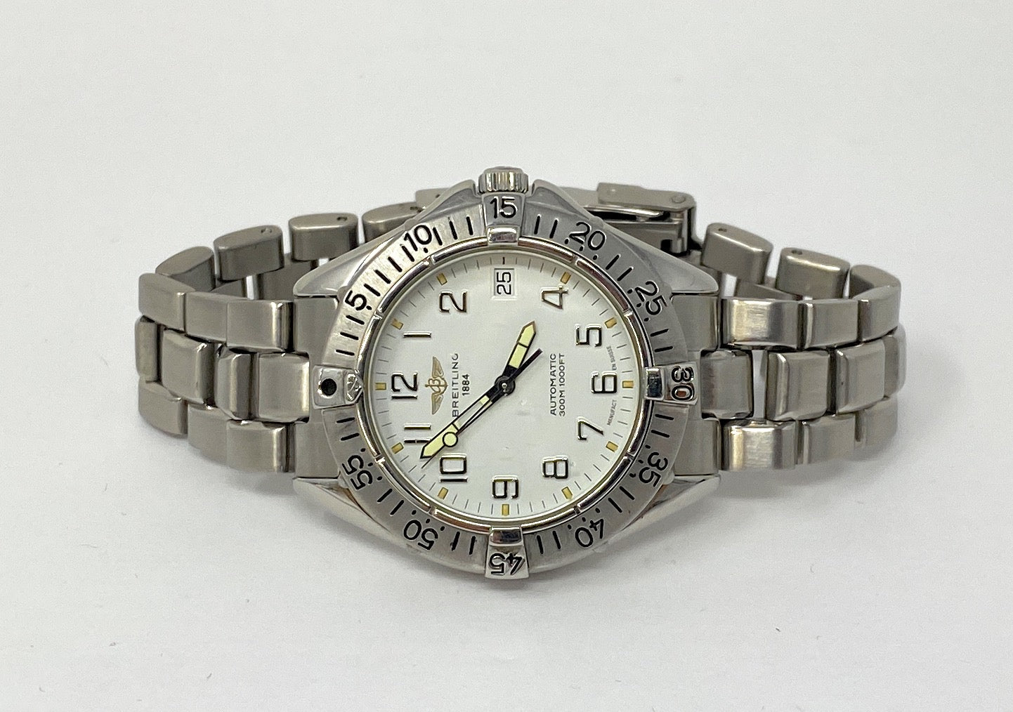 Breitling Colt A17035  Automatic 38mm S. Steel Men's Wristwatch Max Size 7
