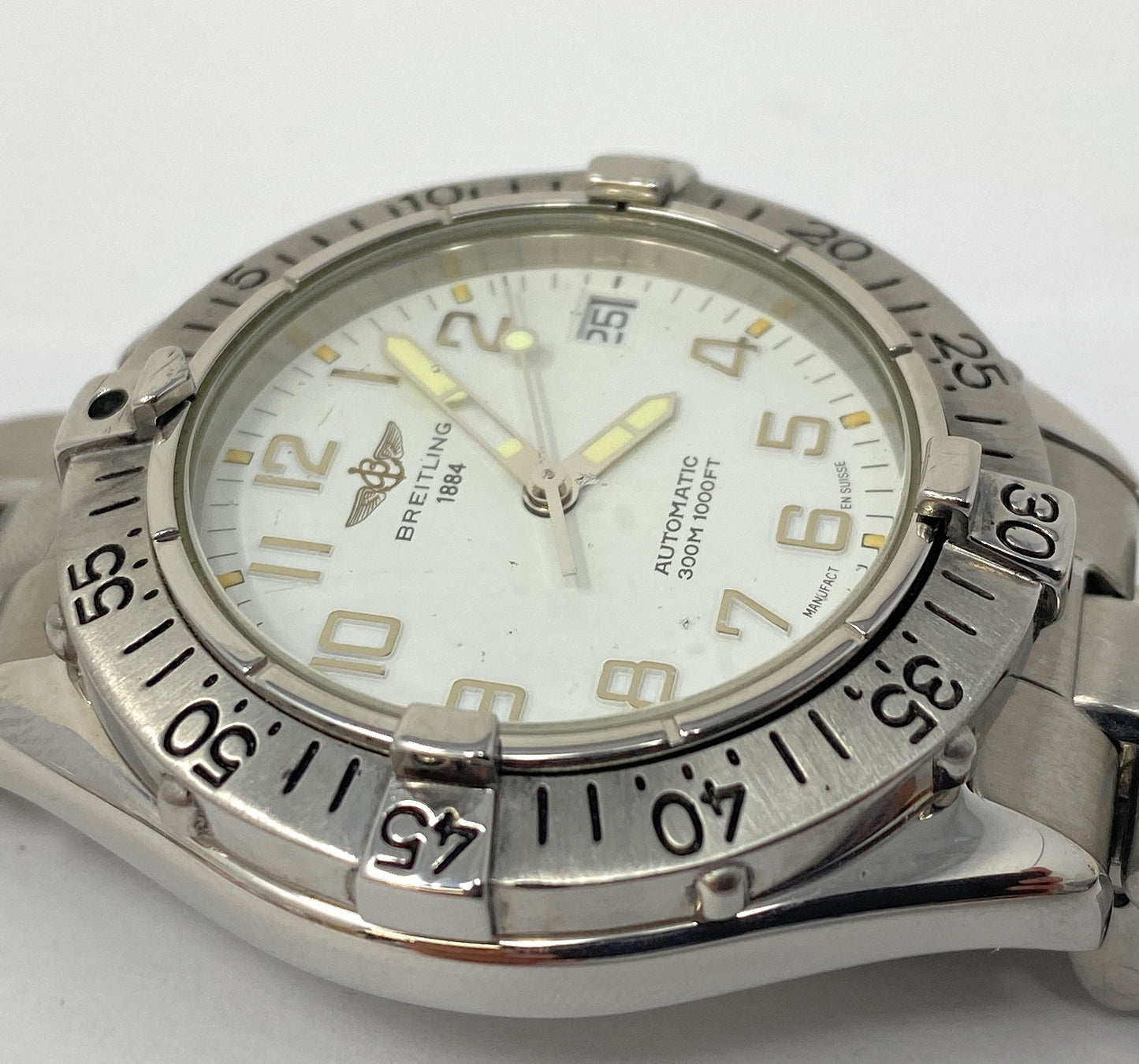 Breitling Colt A17035  Automatic 38mm S. Steel Men's Wristwatch Max Size 7