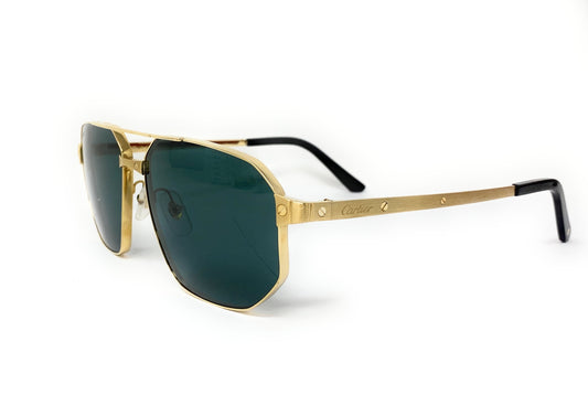 Cartier XL Santos de Cartier Green Navigator Sunglasses CT0462S 60 | 16