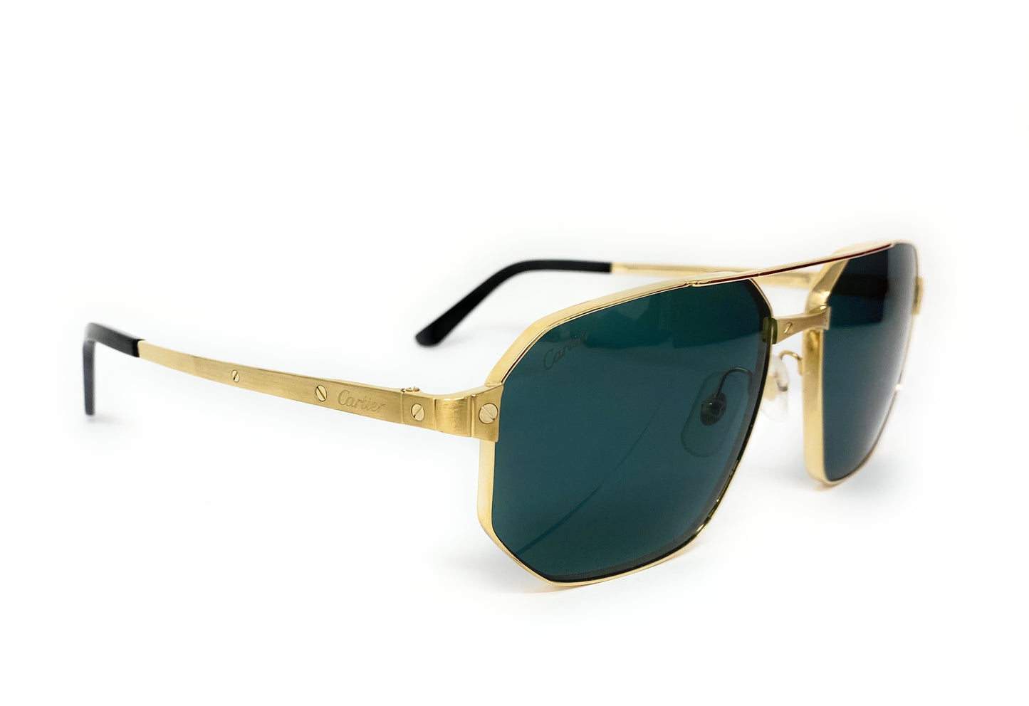 Cartier XL Santos de Cartier Green Navigator Sunglasses CT0462S 60 | 16
