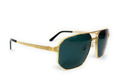 Cartier XL Santos de Cartier Green Navigator Sunglasses CT0462S 60 | 16