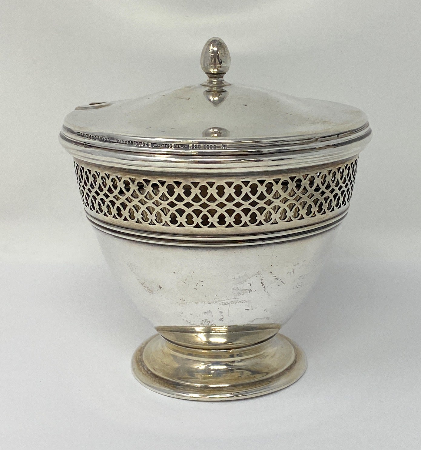 Tiffany & Co. 18428 Sterling Silver Sugar Bowl