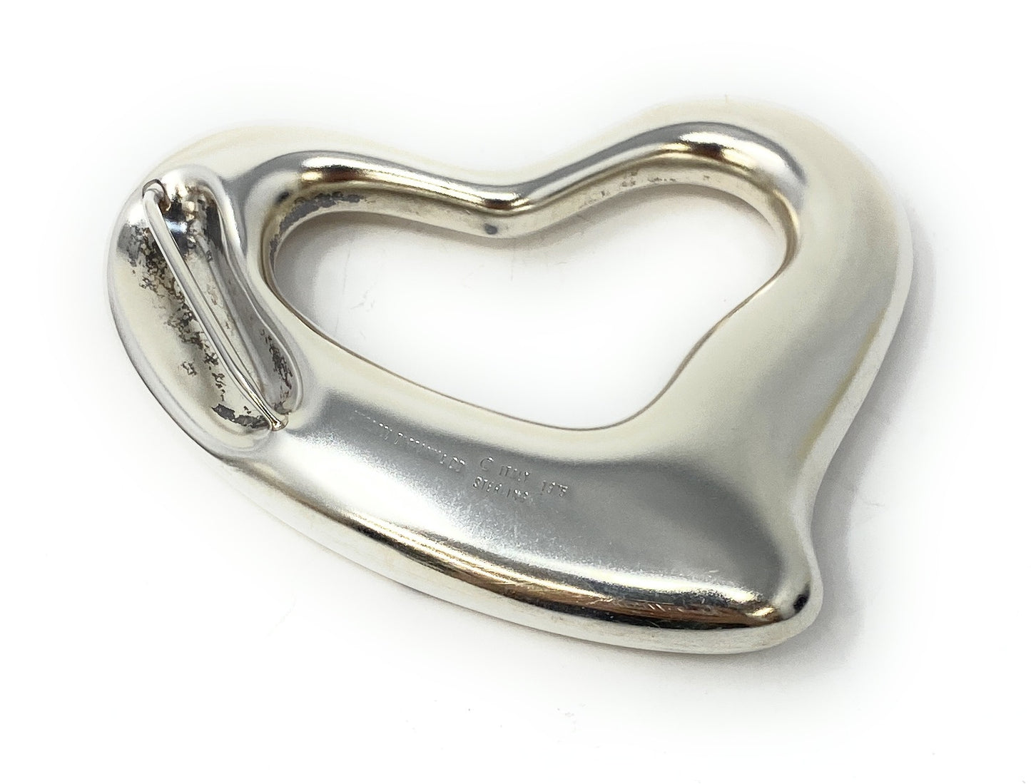 Tiffany & Co. Elsa Peretti Sterling Silver Open Heart Buckle Only