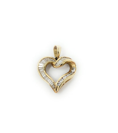 14k Heart Pendant 3.1g