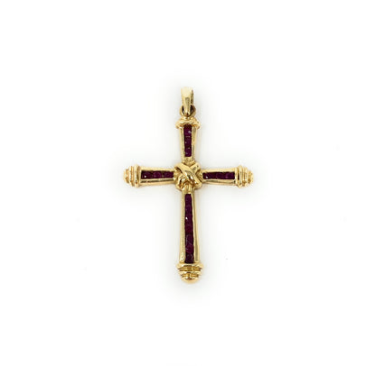14k Ruby Cross 3.2g