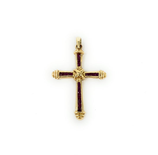 14k Ruby Cross 3.2g