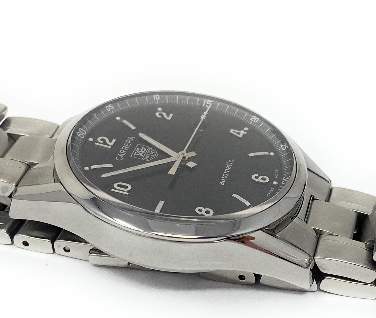 Tag Heuer Cal 5 Carrera Stainless Steel Watch WV211B.BA.787 Max Wrist 6.5in