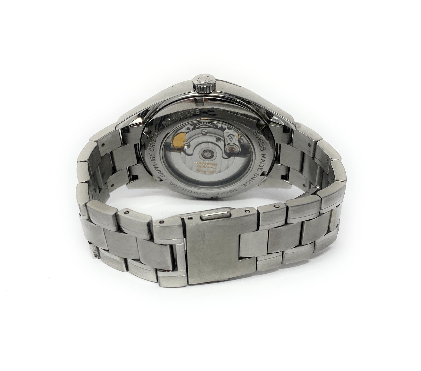 Tag Heuer Cal 5 Carrera Stainless Steel Watch WV211B.BA.787 Max Wrist 6.5in