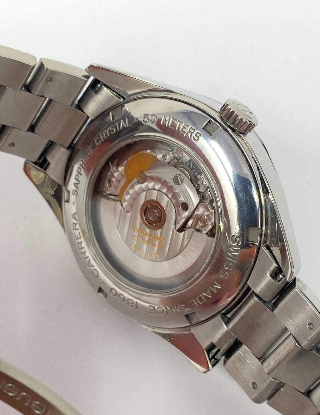 Tag Heuer Cal 5 Carrera Stainless Steel Watch WV211B.BA.787 Max Wrist 6.5in