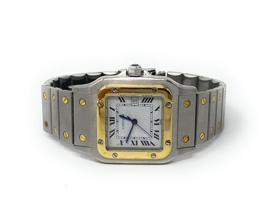 Cartier Santos AC23.80 S. Steel & 18k  Santos Galbee 29mm Watch