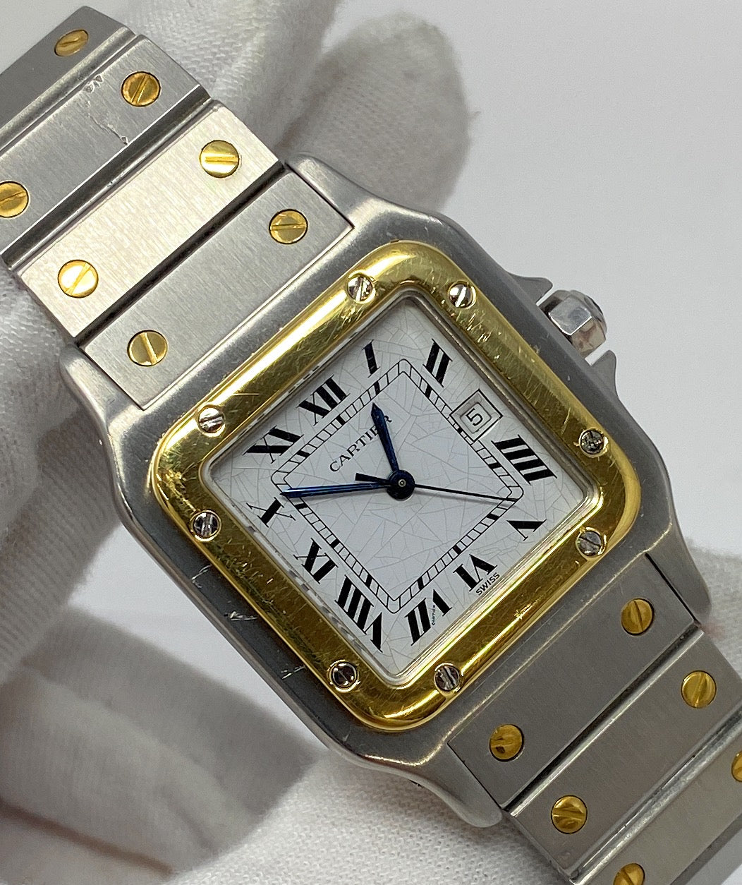 Cartier Santos AC23.80 S. Steel & 18k  Santos Galbee 29mm Watch