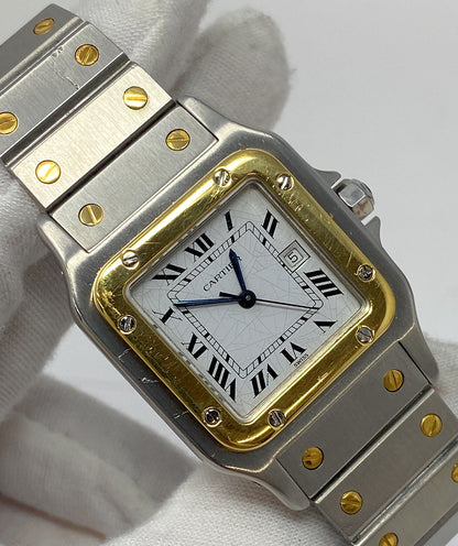 Cartier Santos AC23.80 S. Steel & 18k  Santos Galbee 29mm Watch