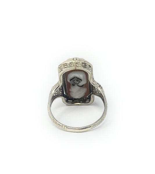 14k White Gold Rotating Ring 4.2g