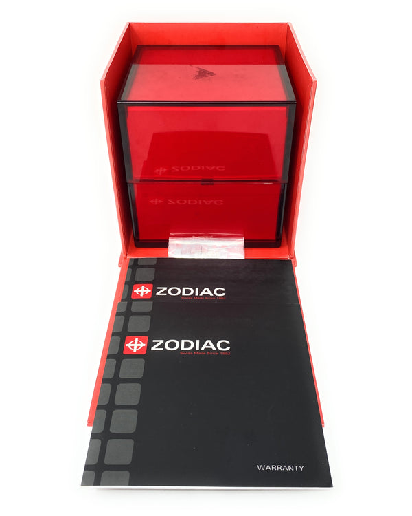 Zodiac Chronograph Seadragon Z02220  Swiss Made 100 Meters With Box & Paper