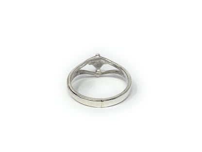 James Avery 925 Sterling Silver Cross & Heart Ring Size 9.5