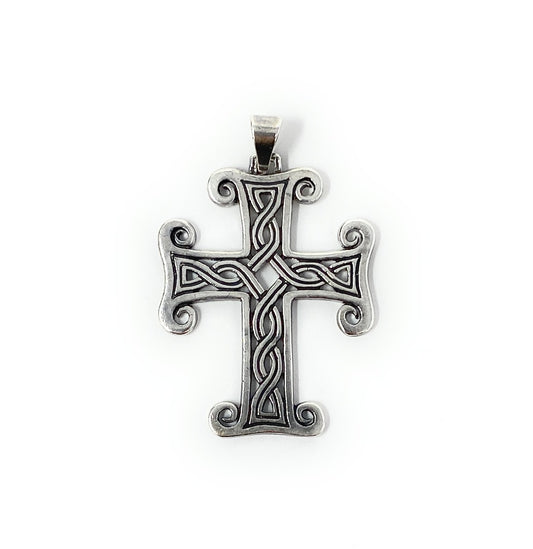 James Avery Retired Sterling Silver Celtic Square Knot Charm Pendant