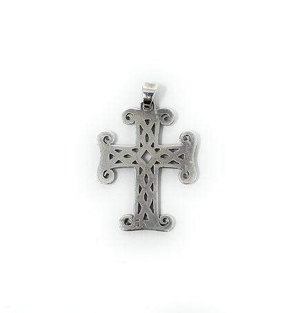 James Avery Retired Sterling Silver Celtic Square Knot Charm Pendant