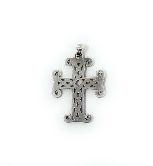 James Avery Retired Sterling Silver Celtic Square Knot Charm Pendant