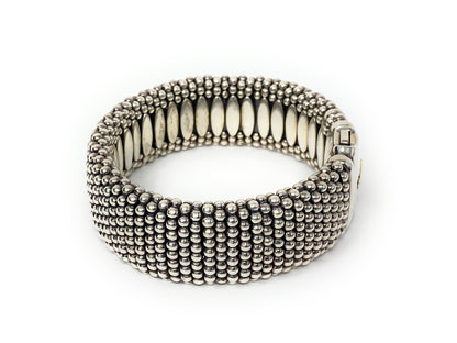Lagos 925 Silver & 18k Gold Signature Caviar Two Tone bracelet 23mm