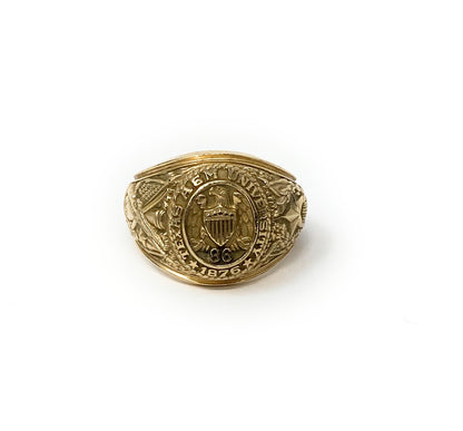 10k A&M Yellow Gold Men's Texas Class Ring 1986 Size 12 Total weight 33.2g