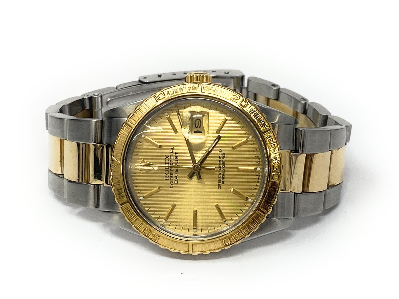 1986 Rolex Thunderbird Oyster Band Rotating Bezel Datejust 16253 Two Toned