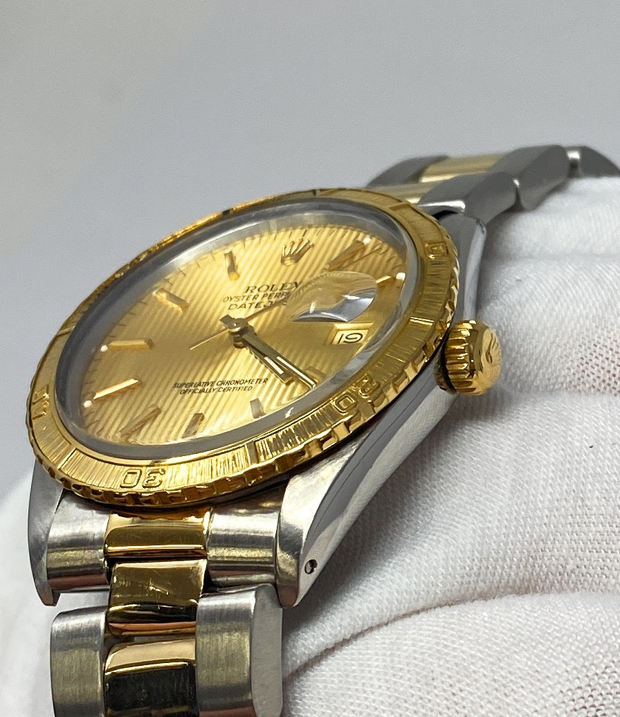 1986 Rolex Thunderbird Oyster Band Rotating Bezel Datejust 16253 Two Toned