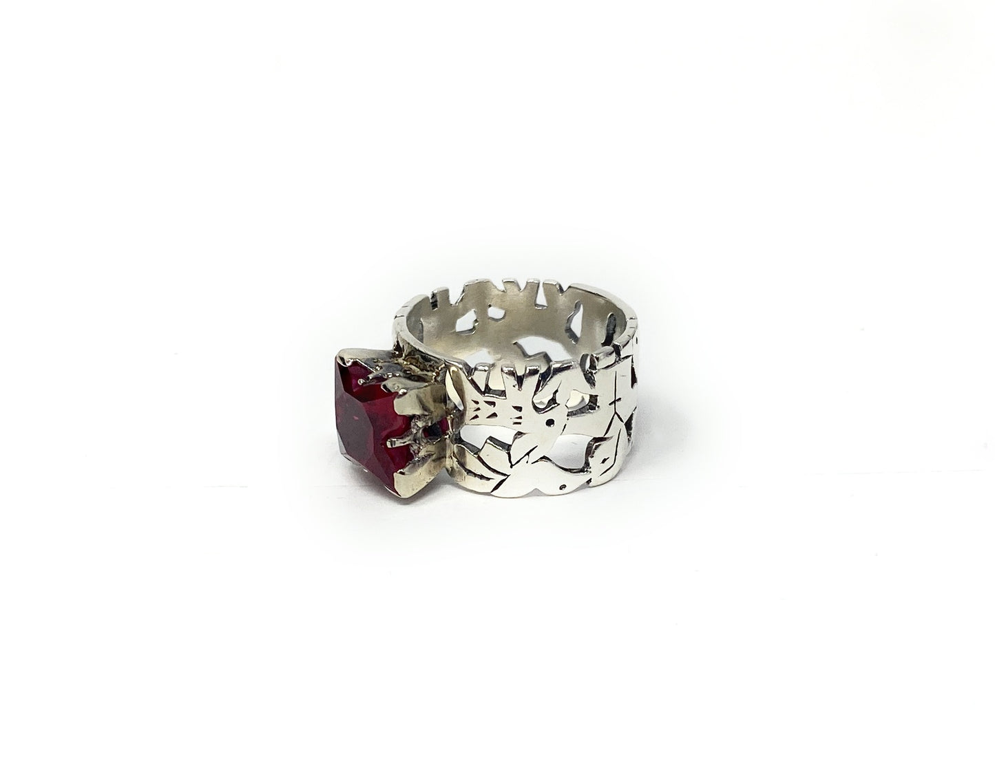 James Avery Retired  St. Francis Loves The Animals Ring Size 7