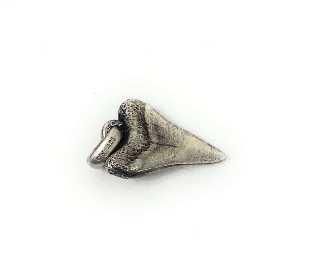 David Yurman Sterling Silver Plain Shark's Tooth Amulet Charm Pendant