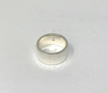 James Avery Hammered Cigar Band Ring 9mm Size 7