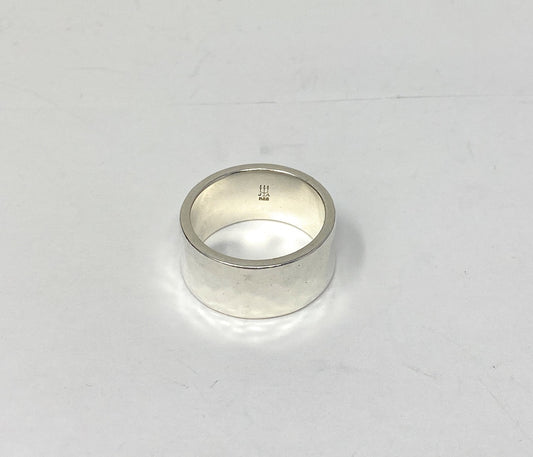 James Avery Hammered Cigar Band Ring 9mm Size 7